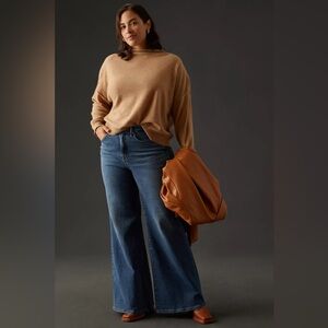 The Alani Cashmere Mock-Neck Sweater by Pilcro size Medium